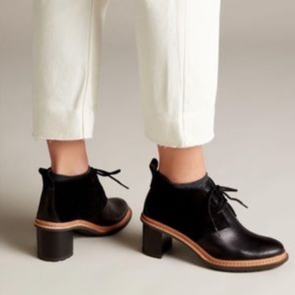 Black Leather Ankle Boots